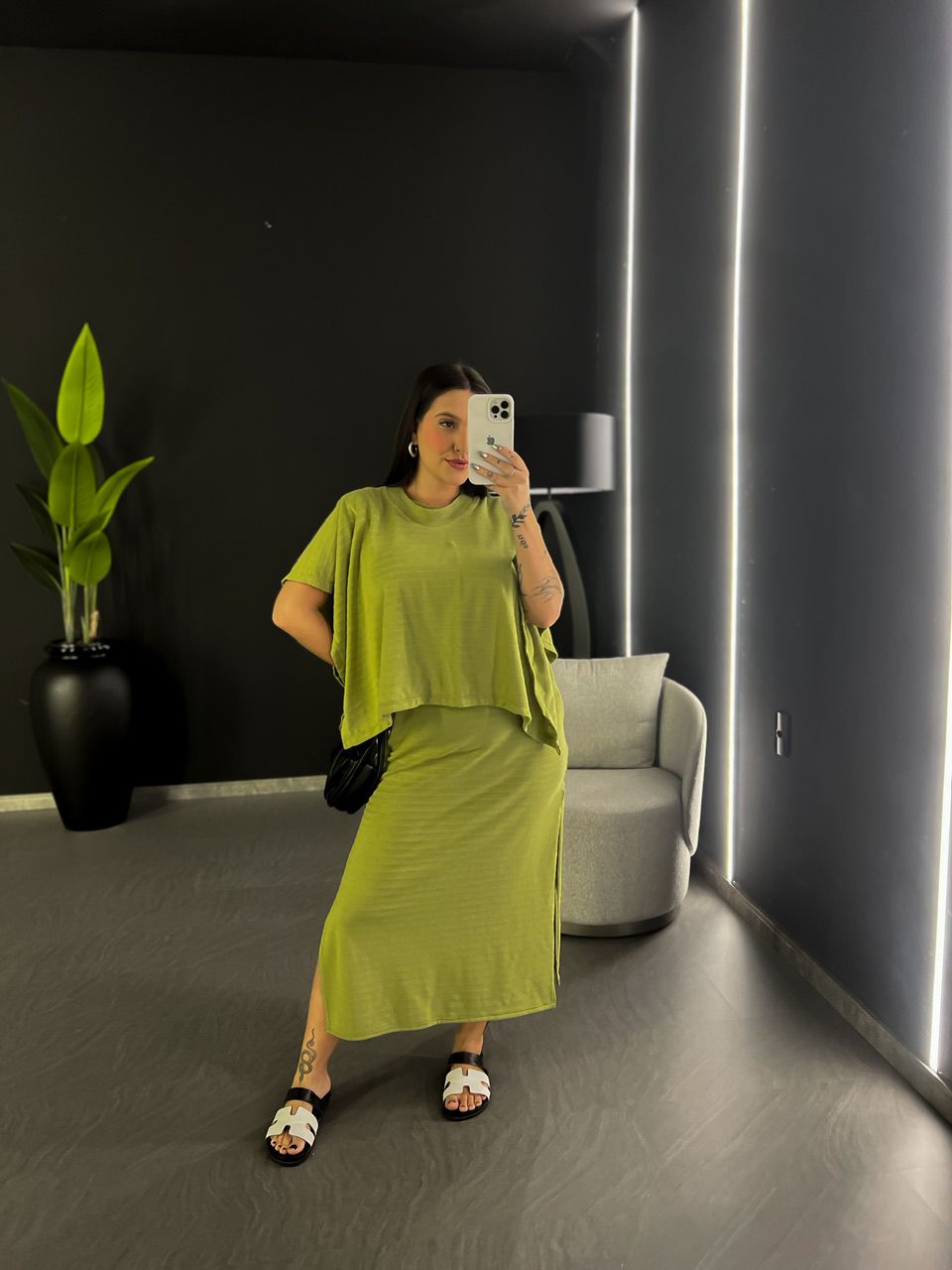 PONCHO CF MALHA VERDE