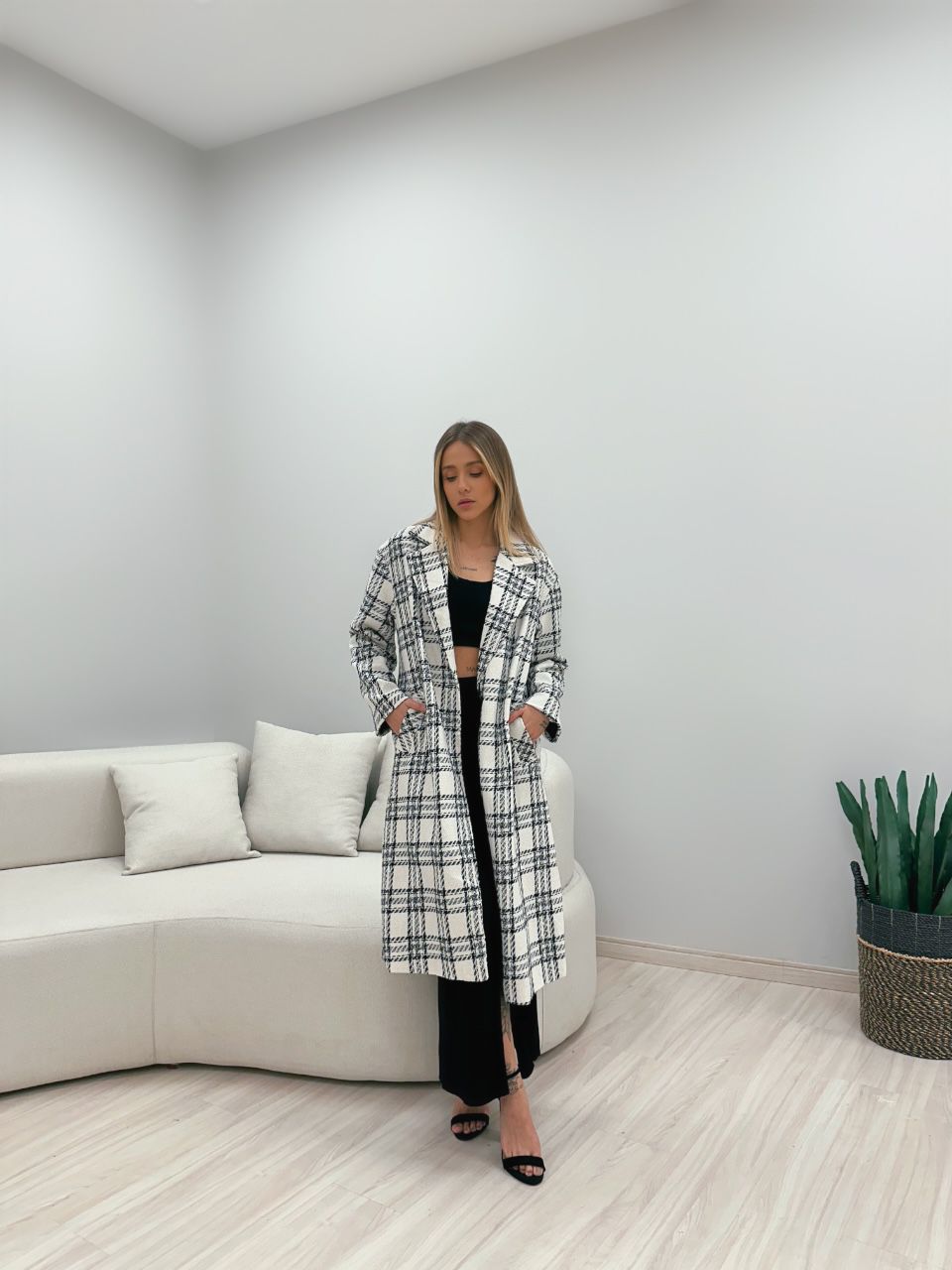 SOBRETUDO MIA XADREZ OFF - 0048950048 - CAROLLA FERRARO