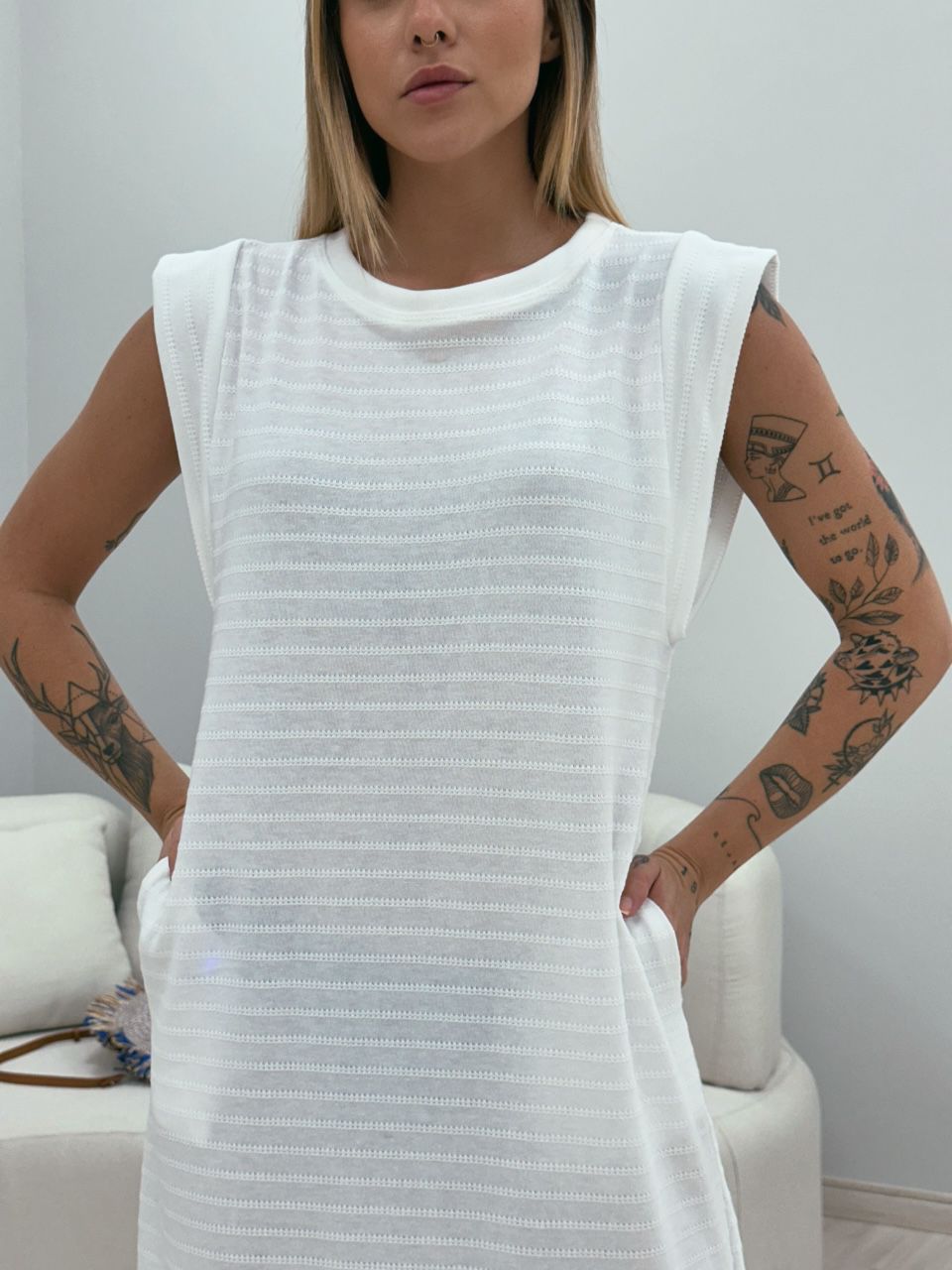 VESTIDO CF MUSCLE LONGO OFF