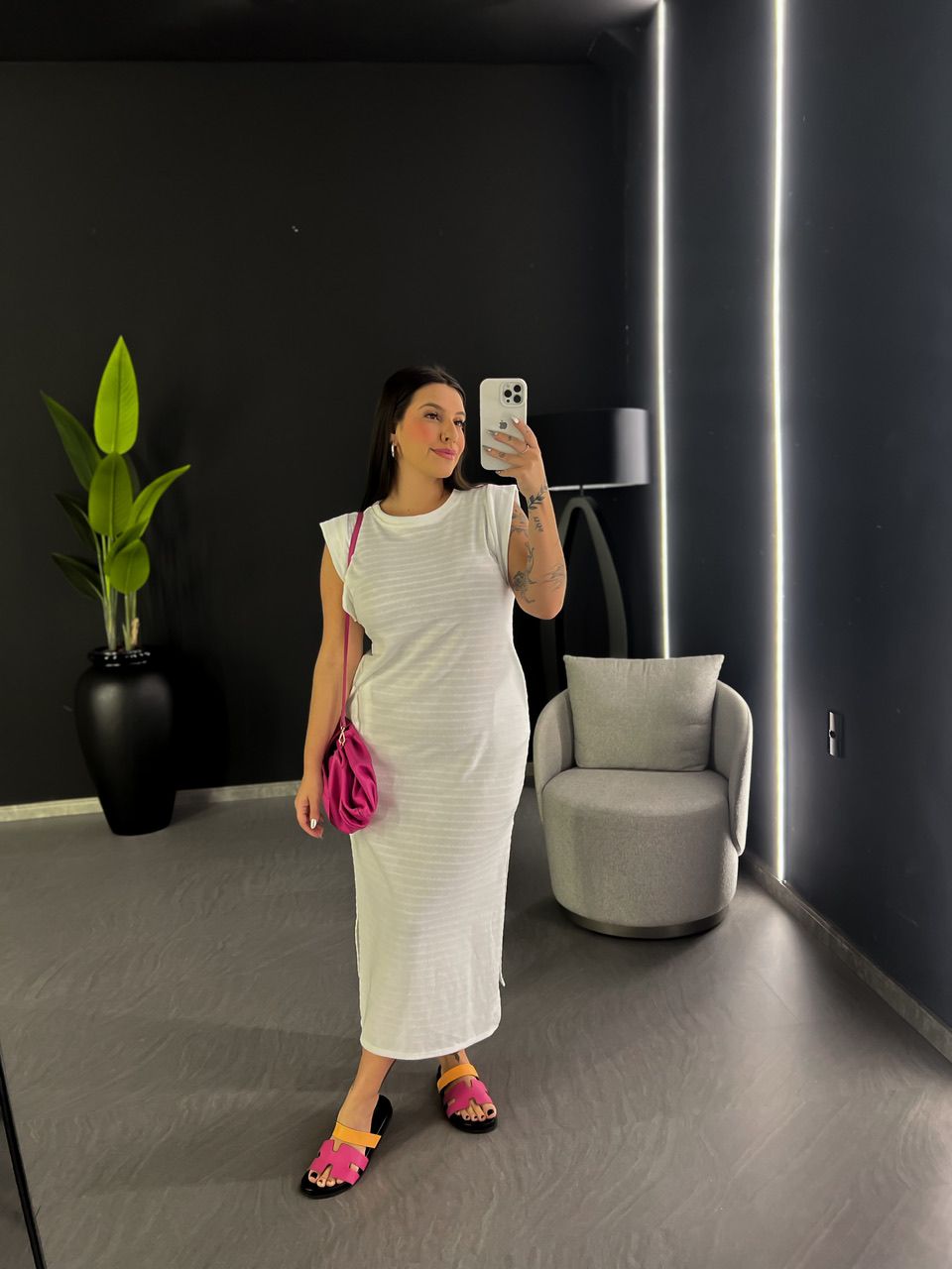VESTIDO CF MUSCLE LONGO OFF