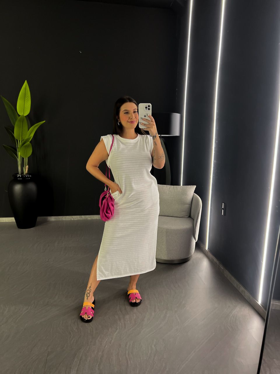 VESTIDO CF MUSCLE LONGO OFF