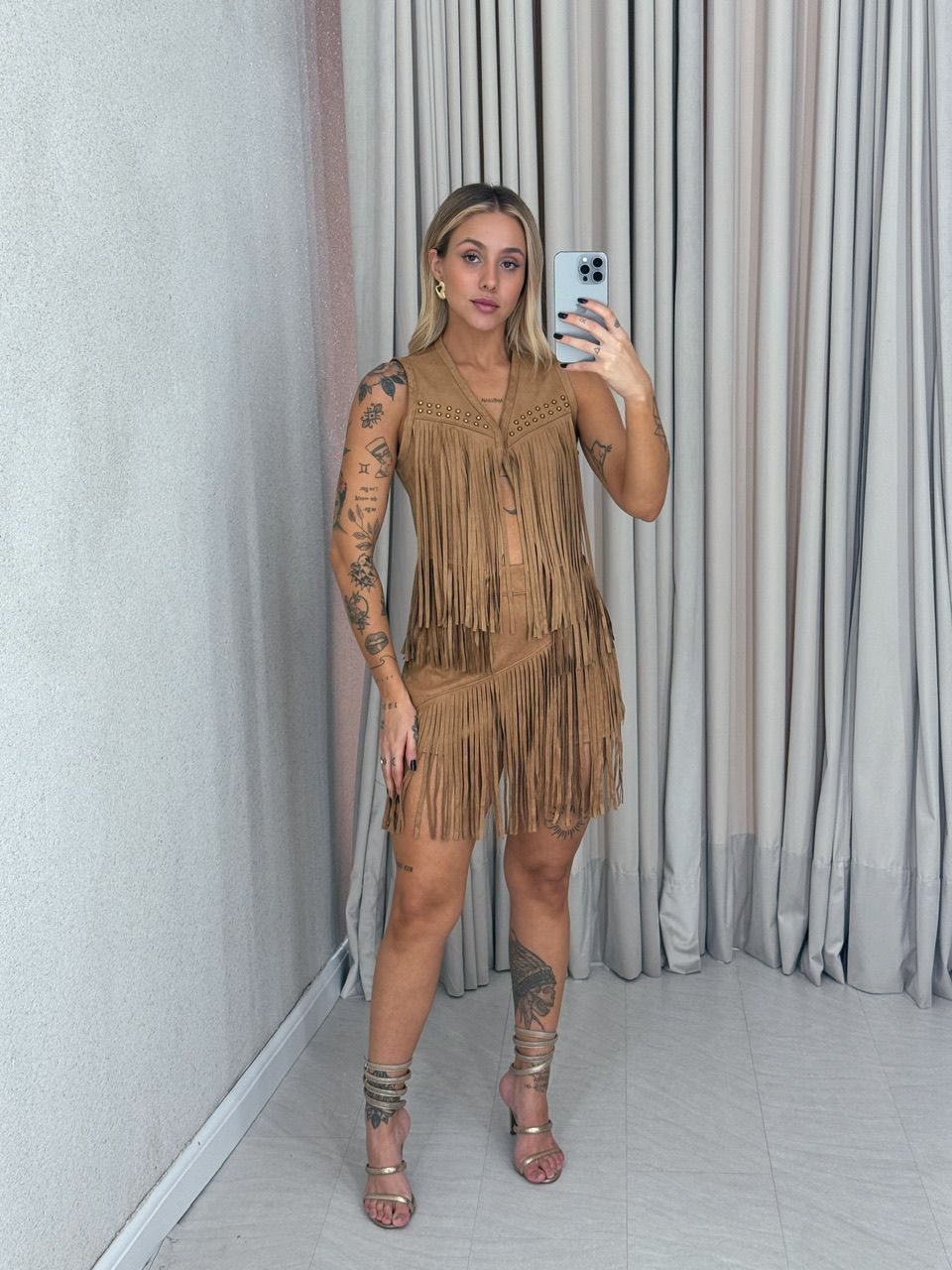 SHORT MARIANA FRANJAS CARAMELO