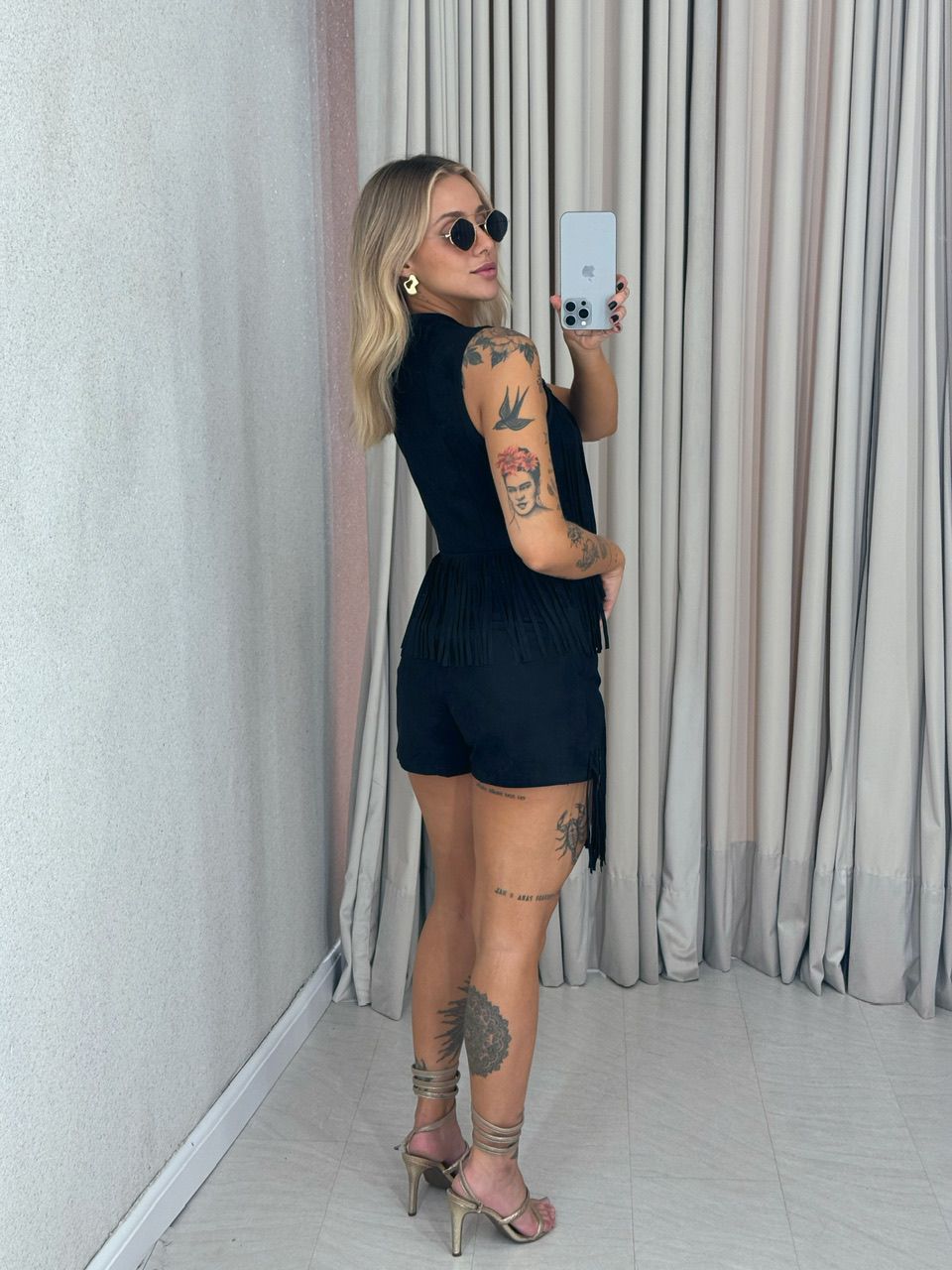 SHORT MARIANA FRANJAS PRETO