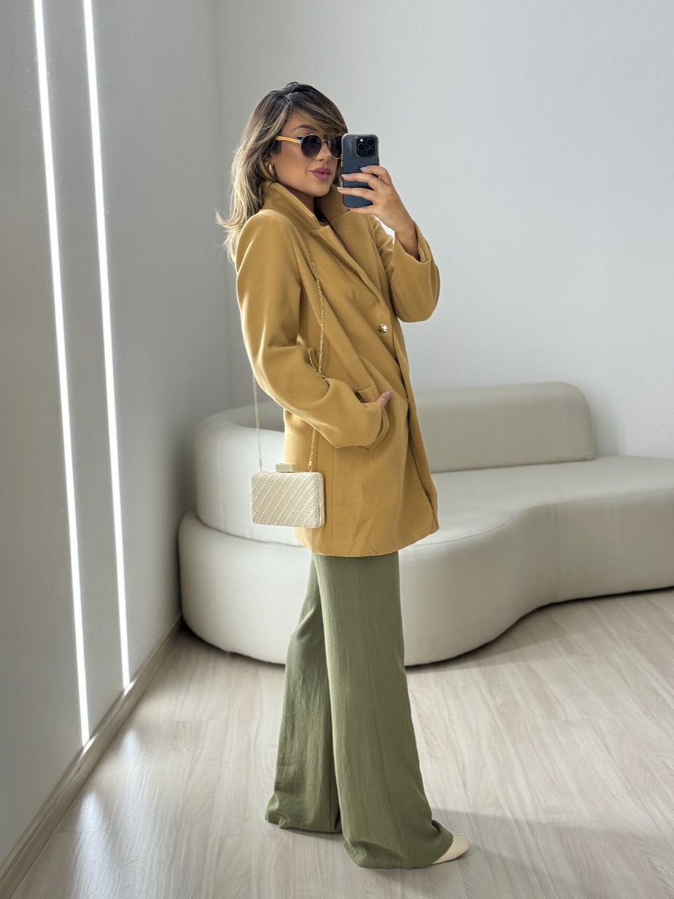 CASACO MALU LÃ BATIDA NUDE