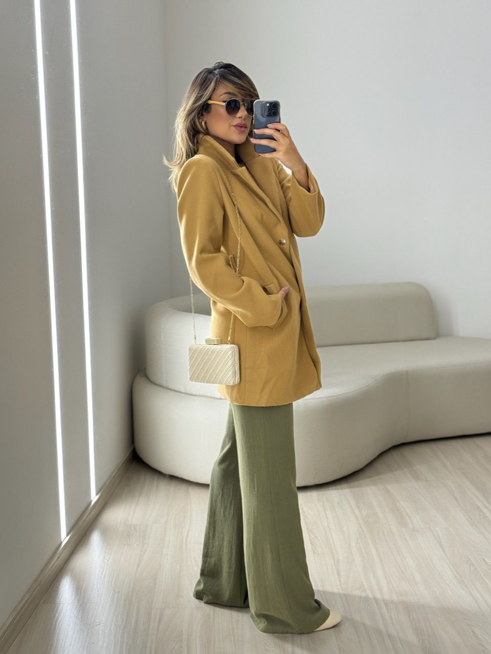 CASACO MALU LÃ BATIDA NUDE