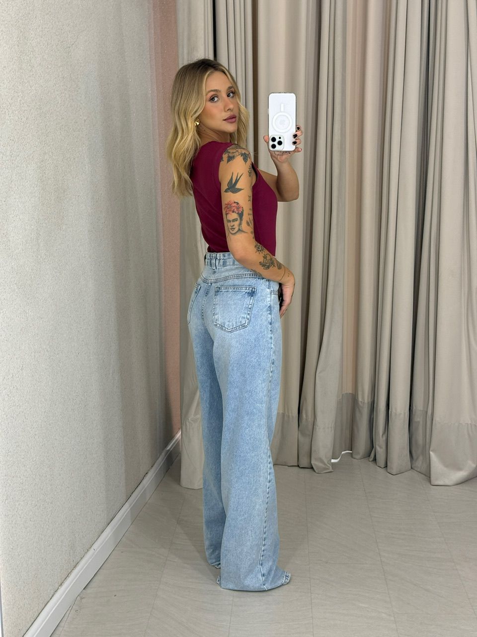 BLUSA ALESSANDRA CAVADA VINHO