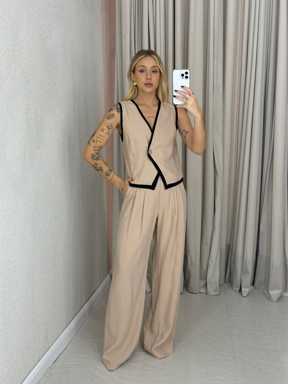 CONJUNTO LUCIA COLETE Areia - 0062510110 - CAROLLA FERRARO