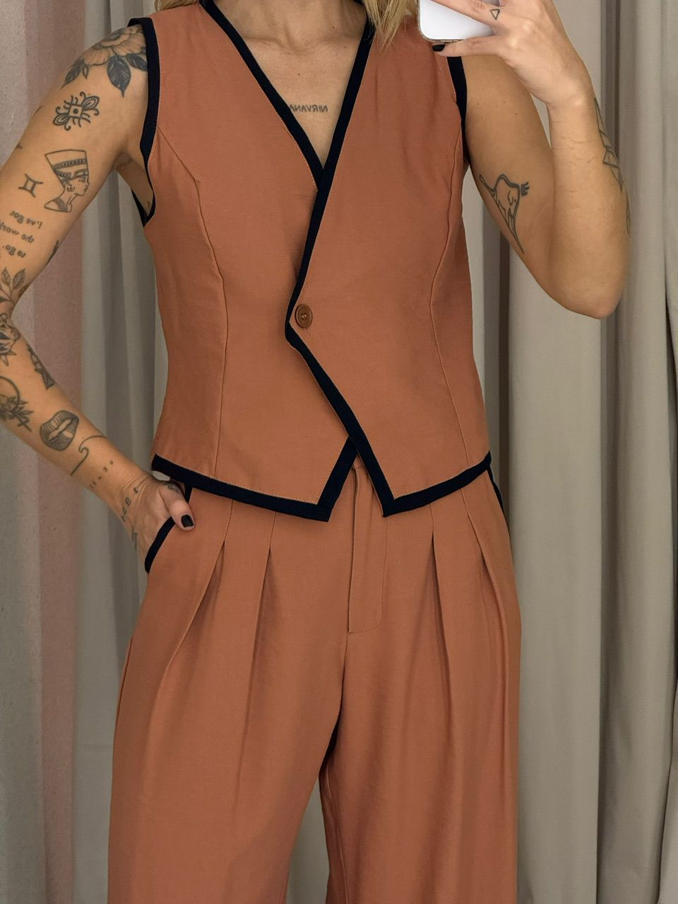 CONJUNTO LUCIA COLETE Caramelo