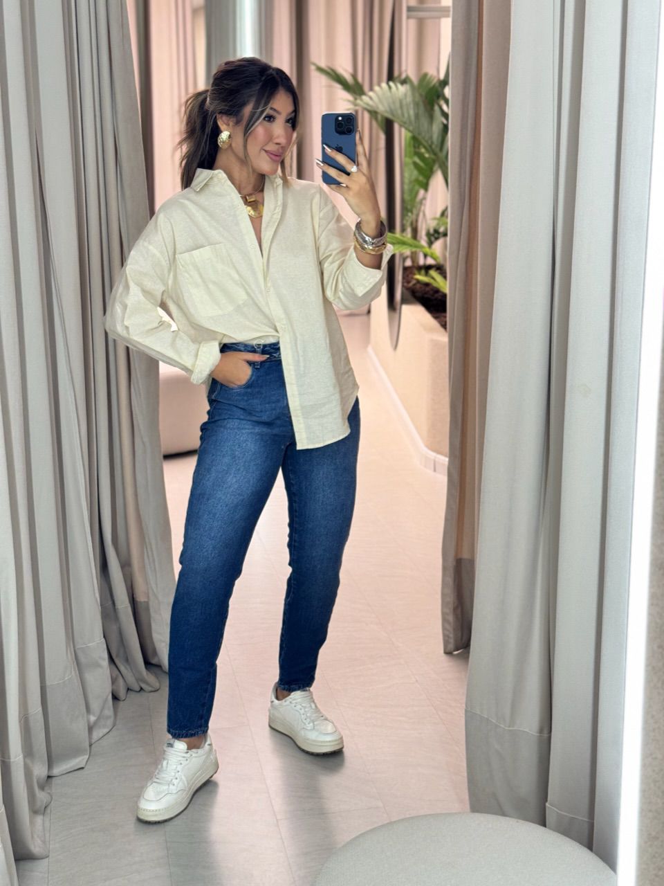 CALÇA KEROLYN SKINNY Jeans Escuro