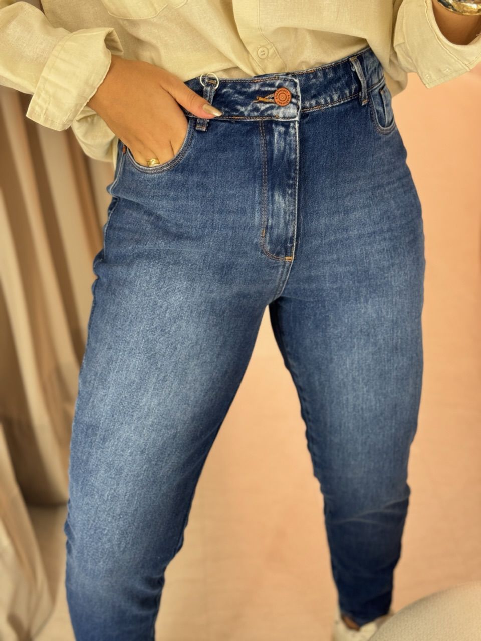 CALÇA KEROLYN SKINNY Jeans Escuro