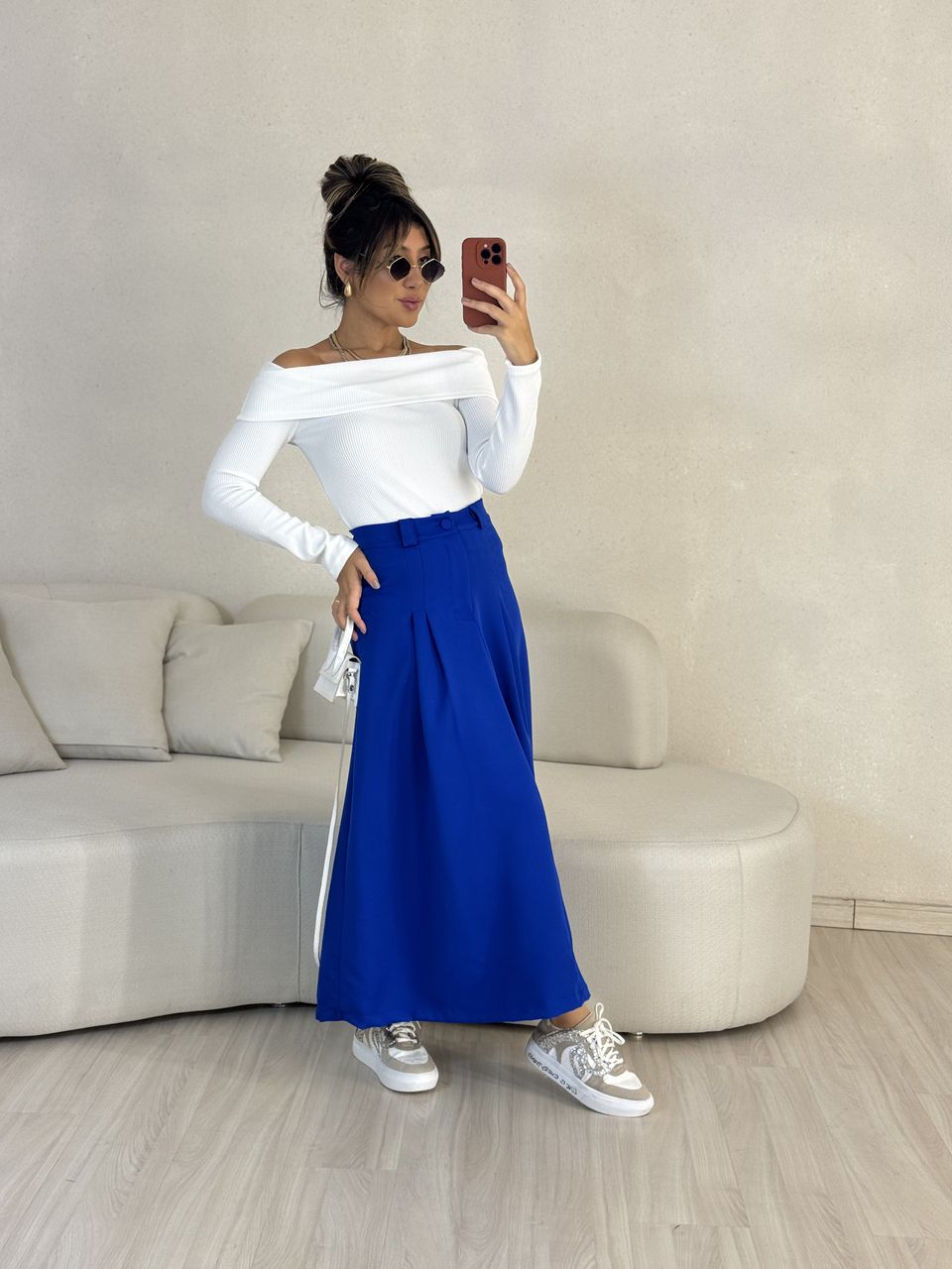SAIA GABRIELY MIDI AZUL