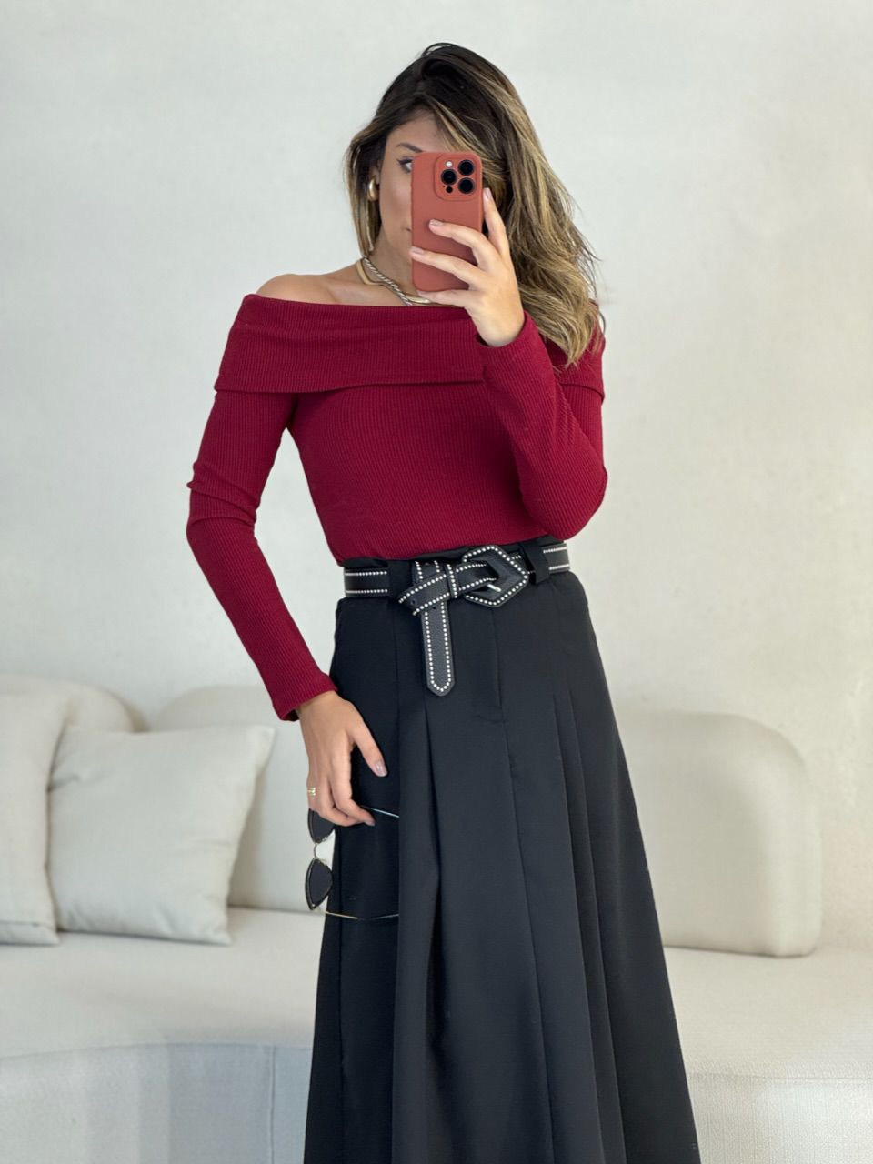 SAIA GABRIELY MIDI PRETA
