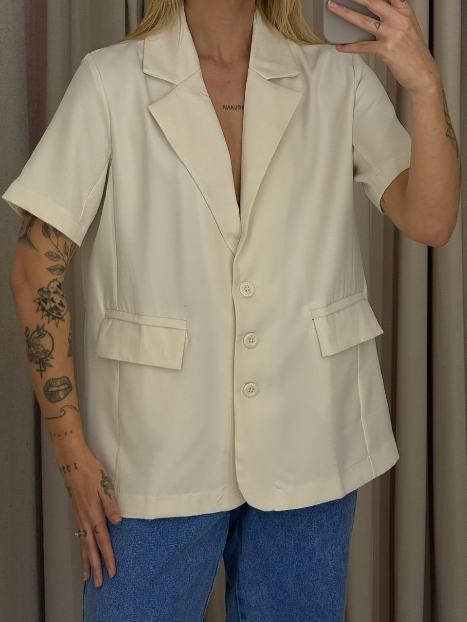 BLAZER EDINA MANGA CURTA OFF