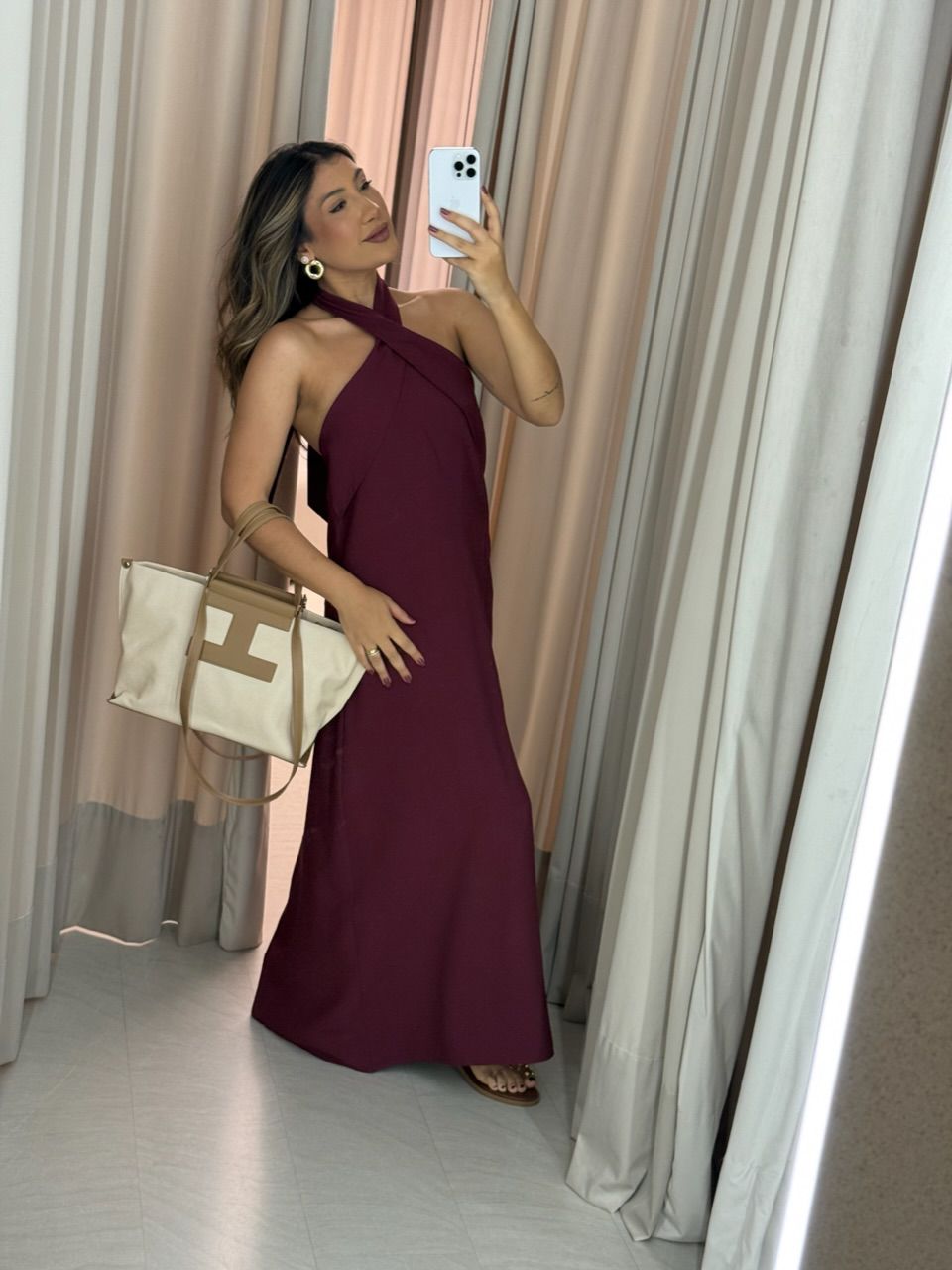 VESTIDO DAMARIS COSTAS ABERTAS UVA