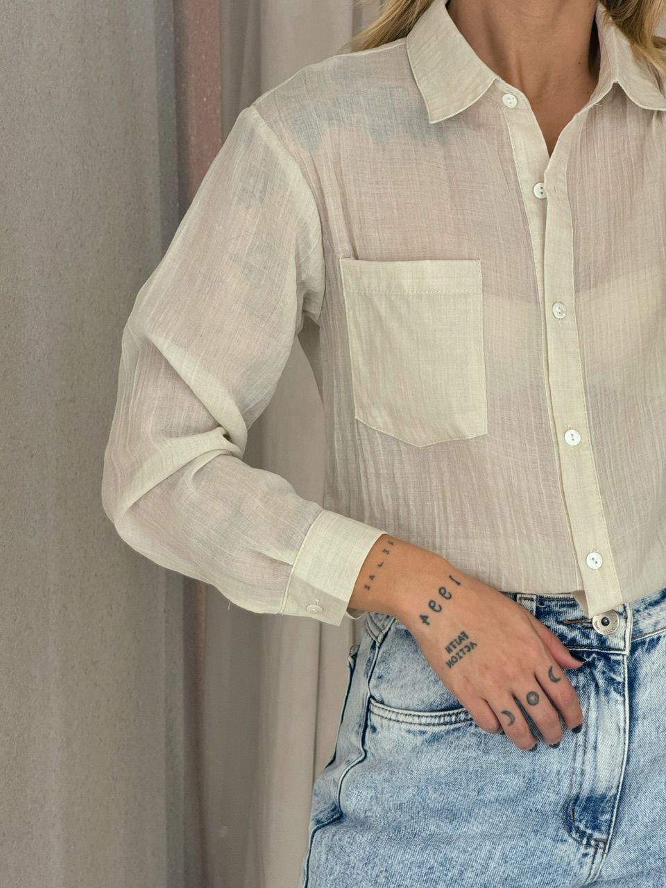 CAMISA DENISE LISA AREIA