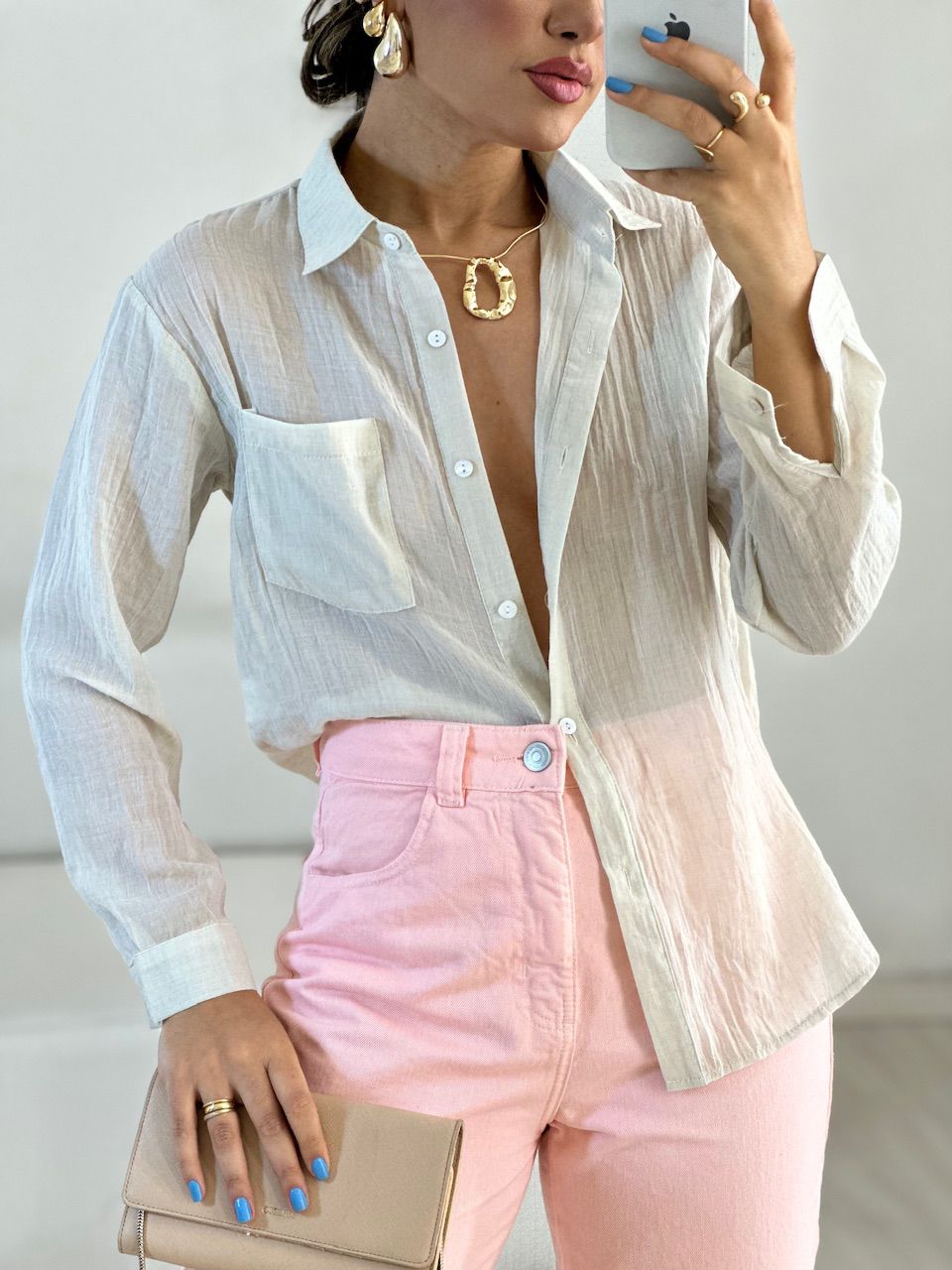 CAMISA DENISE LISA AREIA