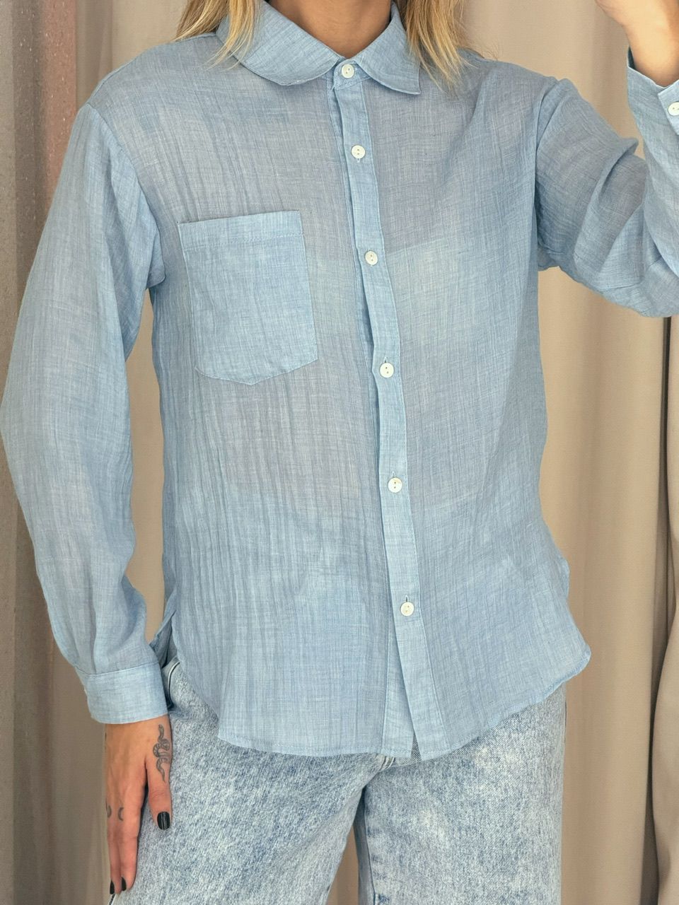 CAMISA DENISE LISA BABY BLUE