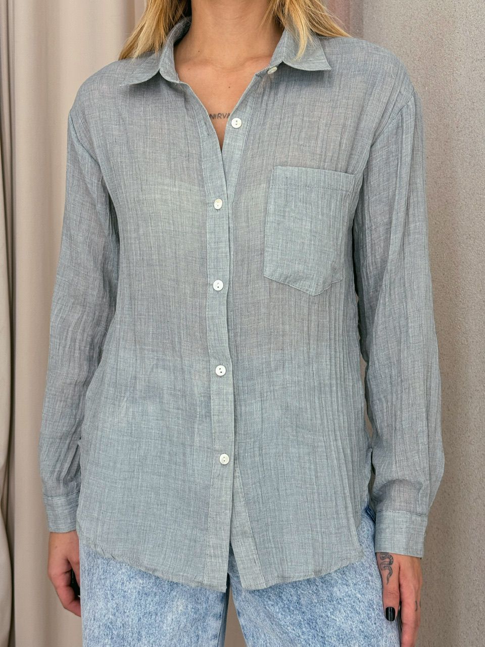 CAMISA DENISE LISA CINZA