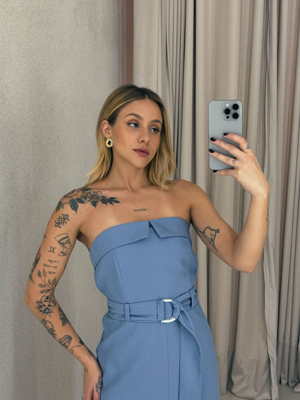 VESTIDO ARIANA TOMARA QUE CAIA BABY BLUE