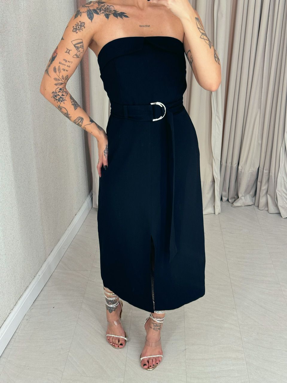VESTIDO ARIANA TOMARA QUE CAIA PRETO