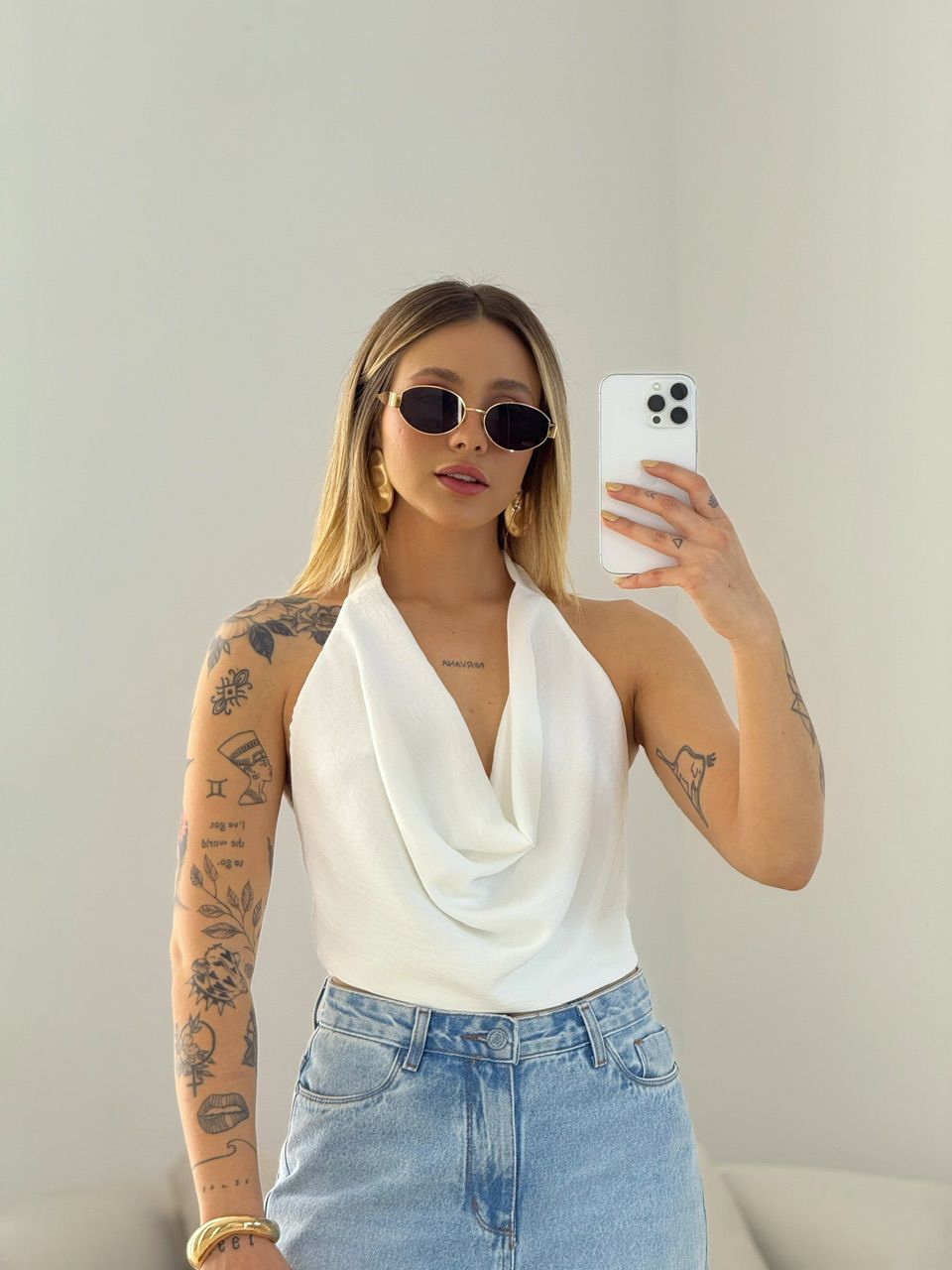BLUSA GIULIA CF DECOTE OFF