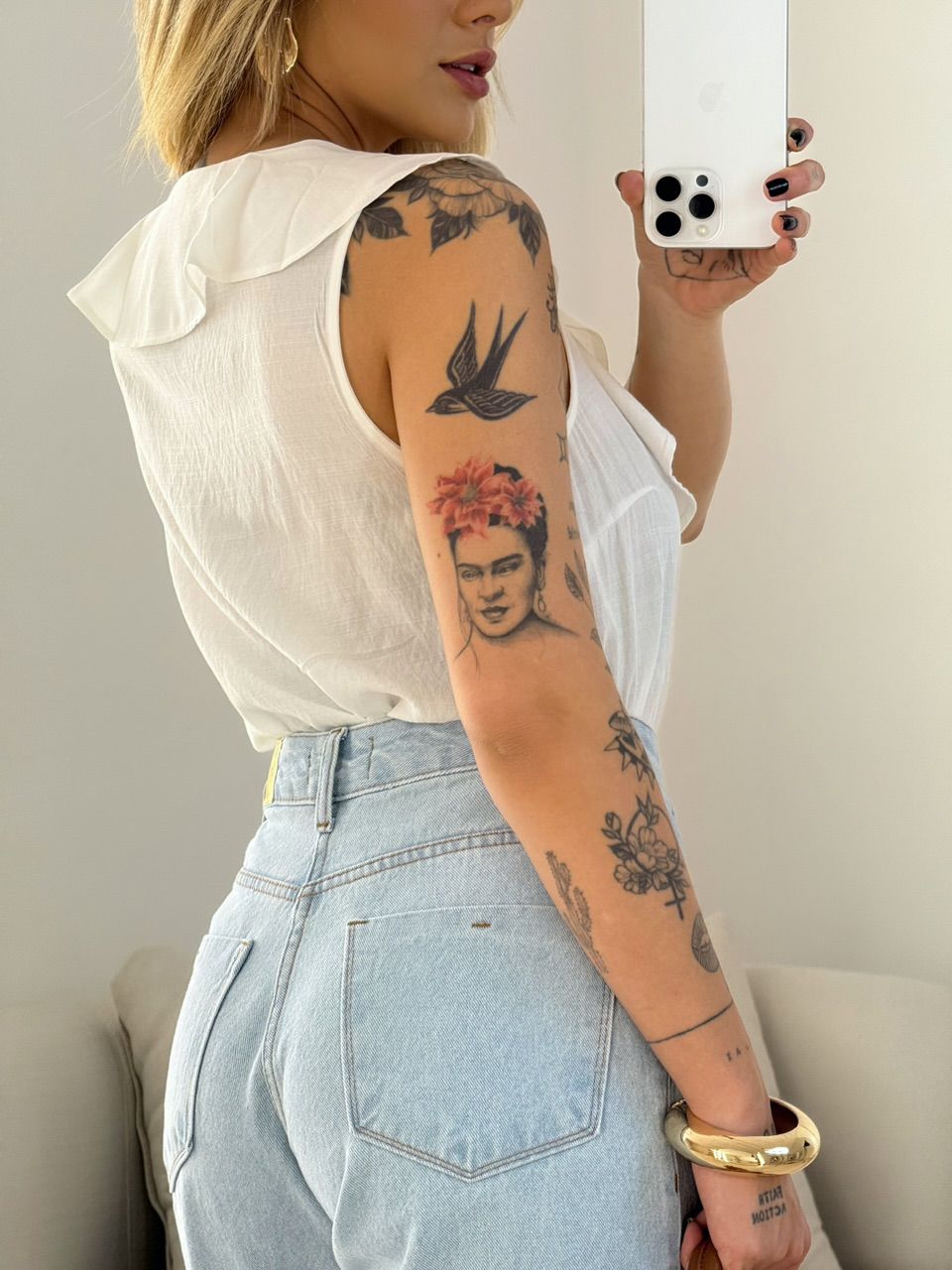BLUSA LANA BABADO OFF