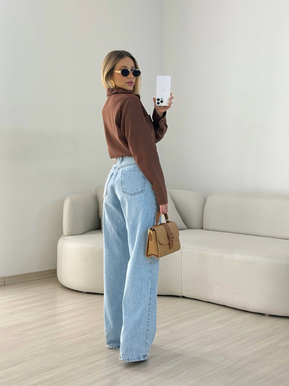 CAMISA ROMANA BASIC MARROM