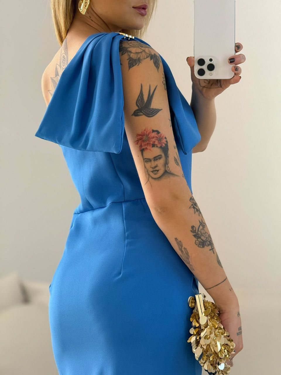 VESTIDO ALEXIA LAÇO AZUL