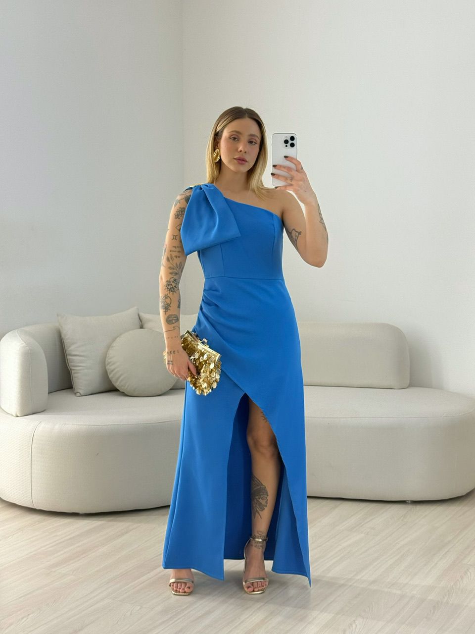 VESTIDO ALEXIA LAÇO AZUL
