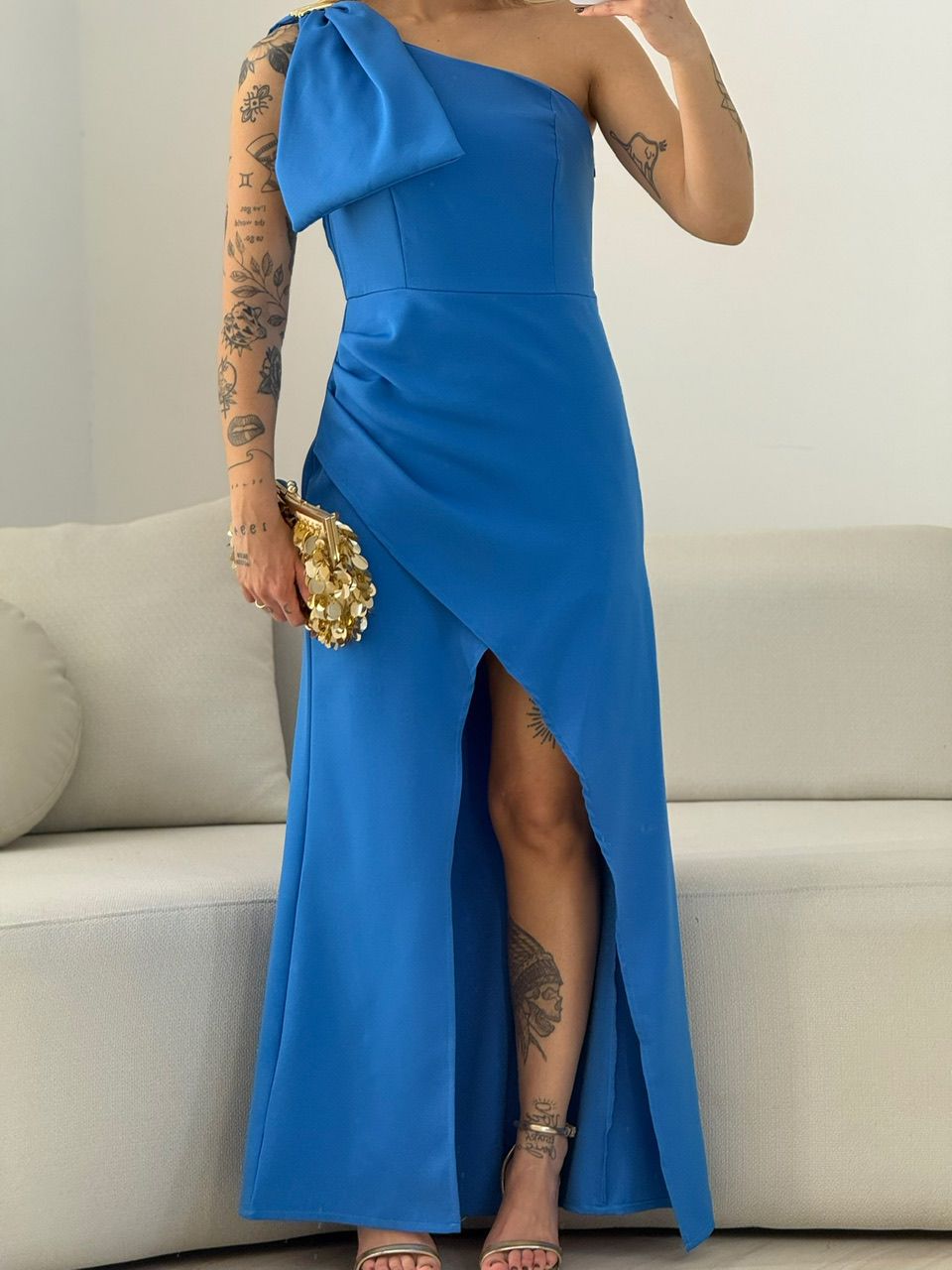 VESTIDO ALEXIA LAÇO AZUL