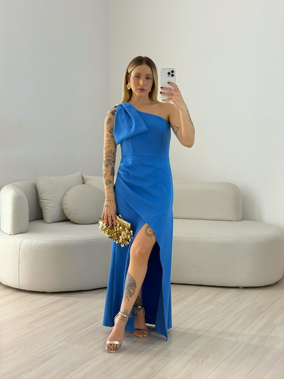 VESTIDO ALEXIA LAÇO AZUL