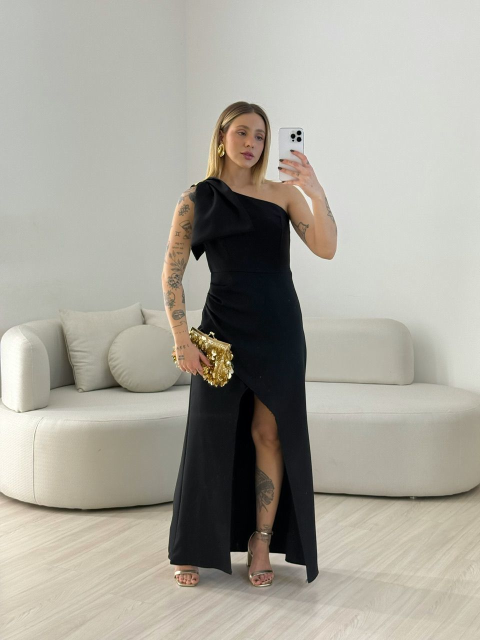 VESTIDO ALEXIA LAÇO PRETO