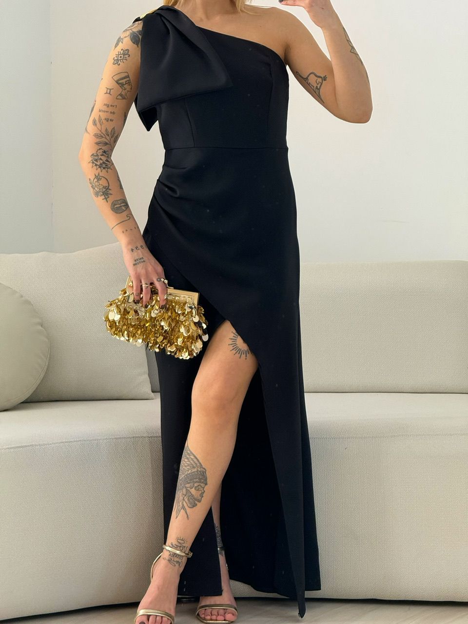 VESTIDO ALEXIA LAÇO PRETO