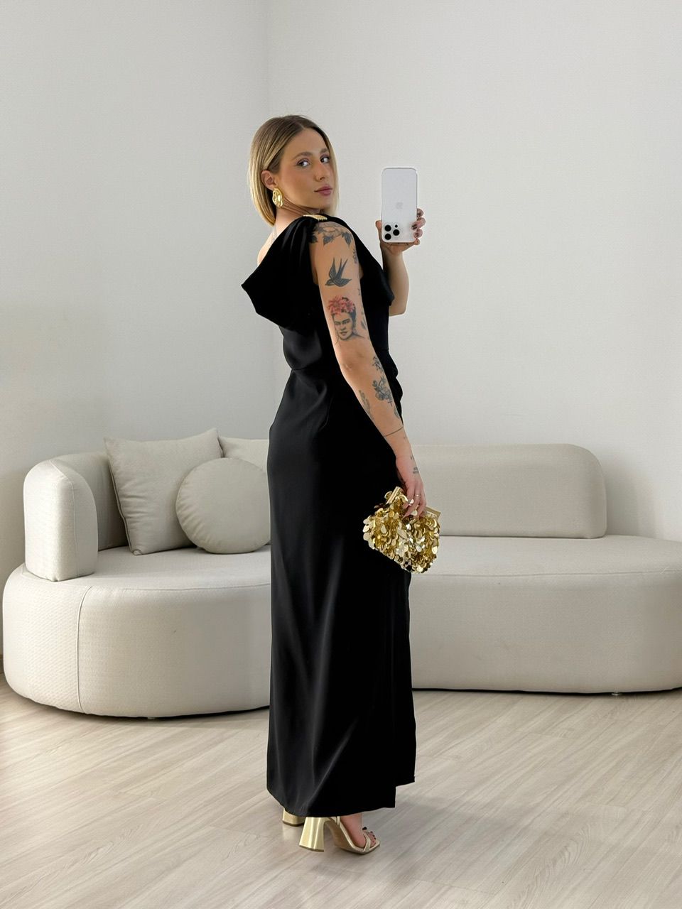 VESTIDO ALEXIA LAÇO PRETO
