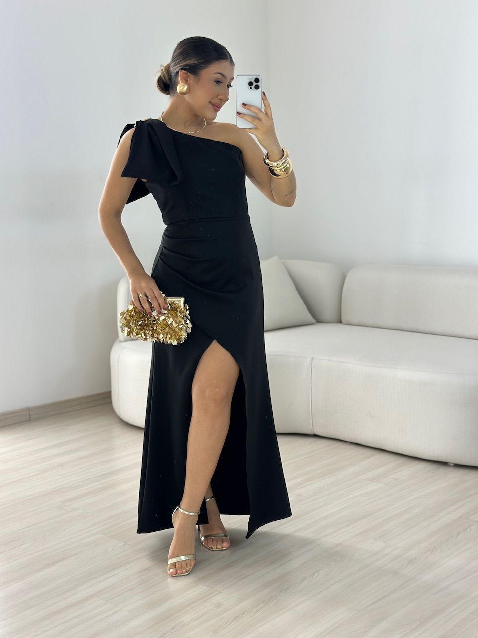 VESTIDO ALEXIA LAÇO PRETO - 0067690032 - CAROLLA FERRARO