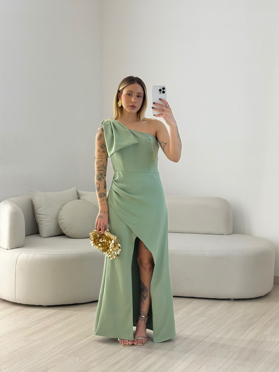 VESTIDO ALEXIA LAÇO VERDE