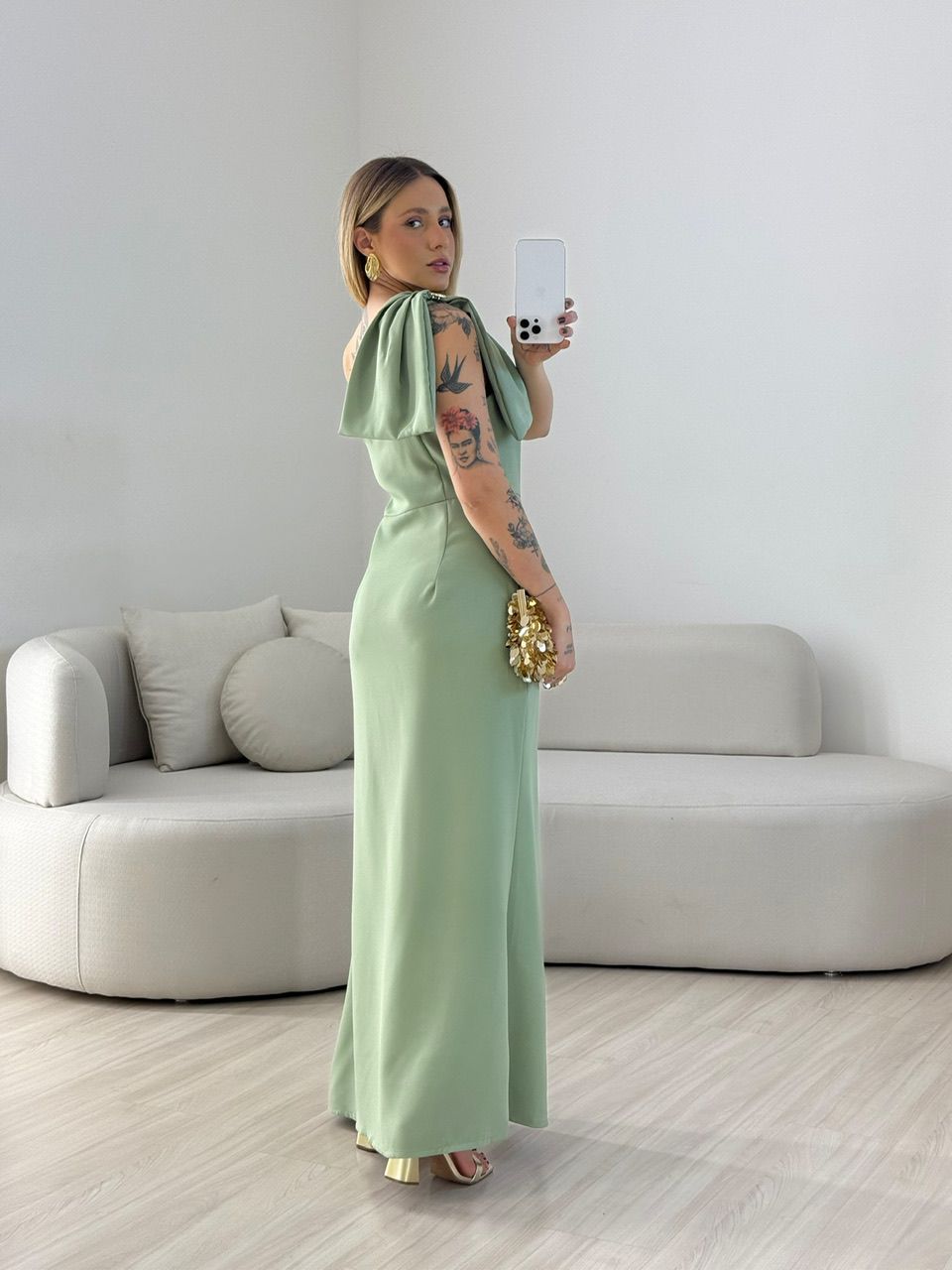 VESTIDO ALEXIA LAÇO VERDE