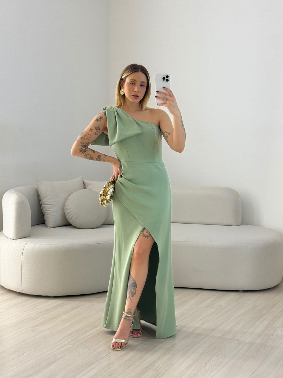 VESTIDO ALEXIA LAÇO VERDE