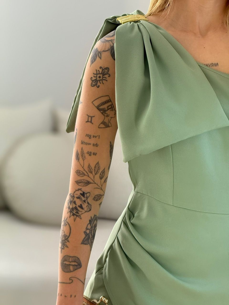 VESTIDO ALEXIA LAÇO VERDE