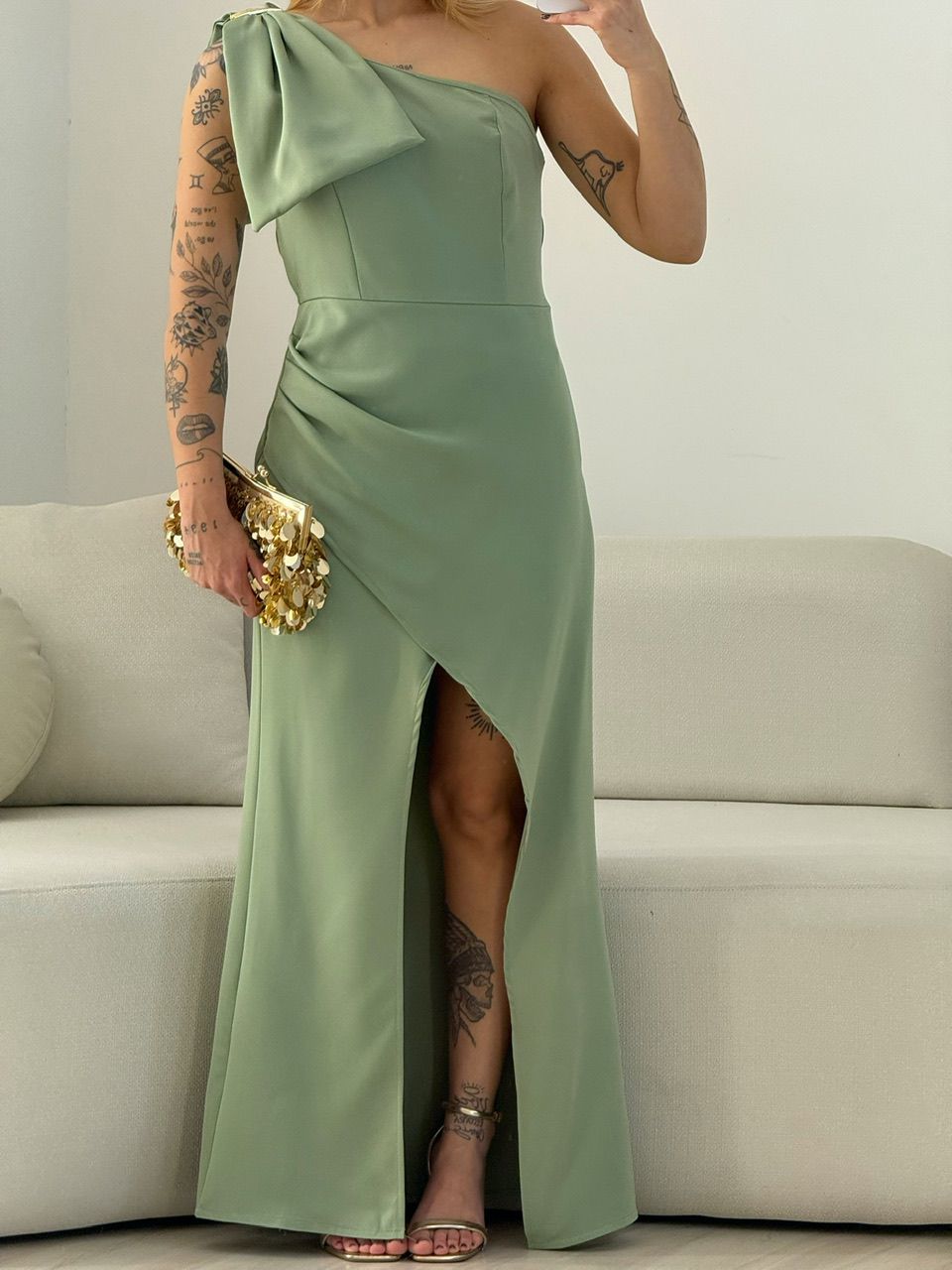VESTIDO ALEXIA LAÇO VERDE