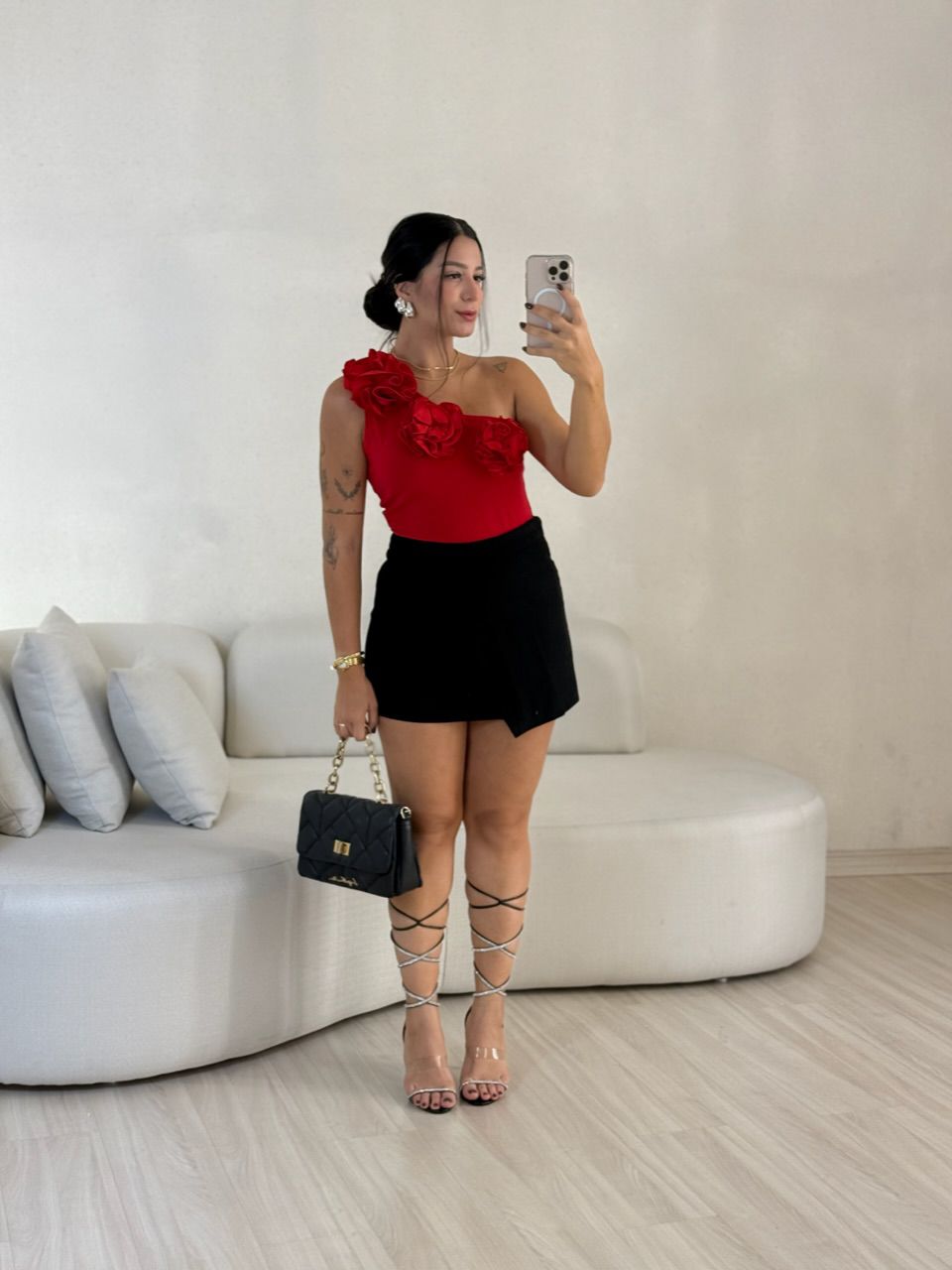 BODY MELISSA FLOR vermelho