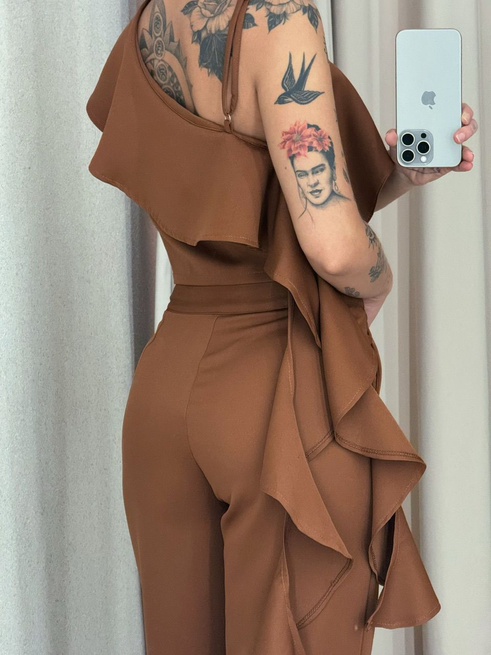 CONJUNTO FABIOLA CALÇA MARROM