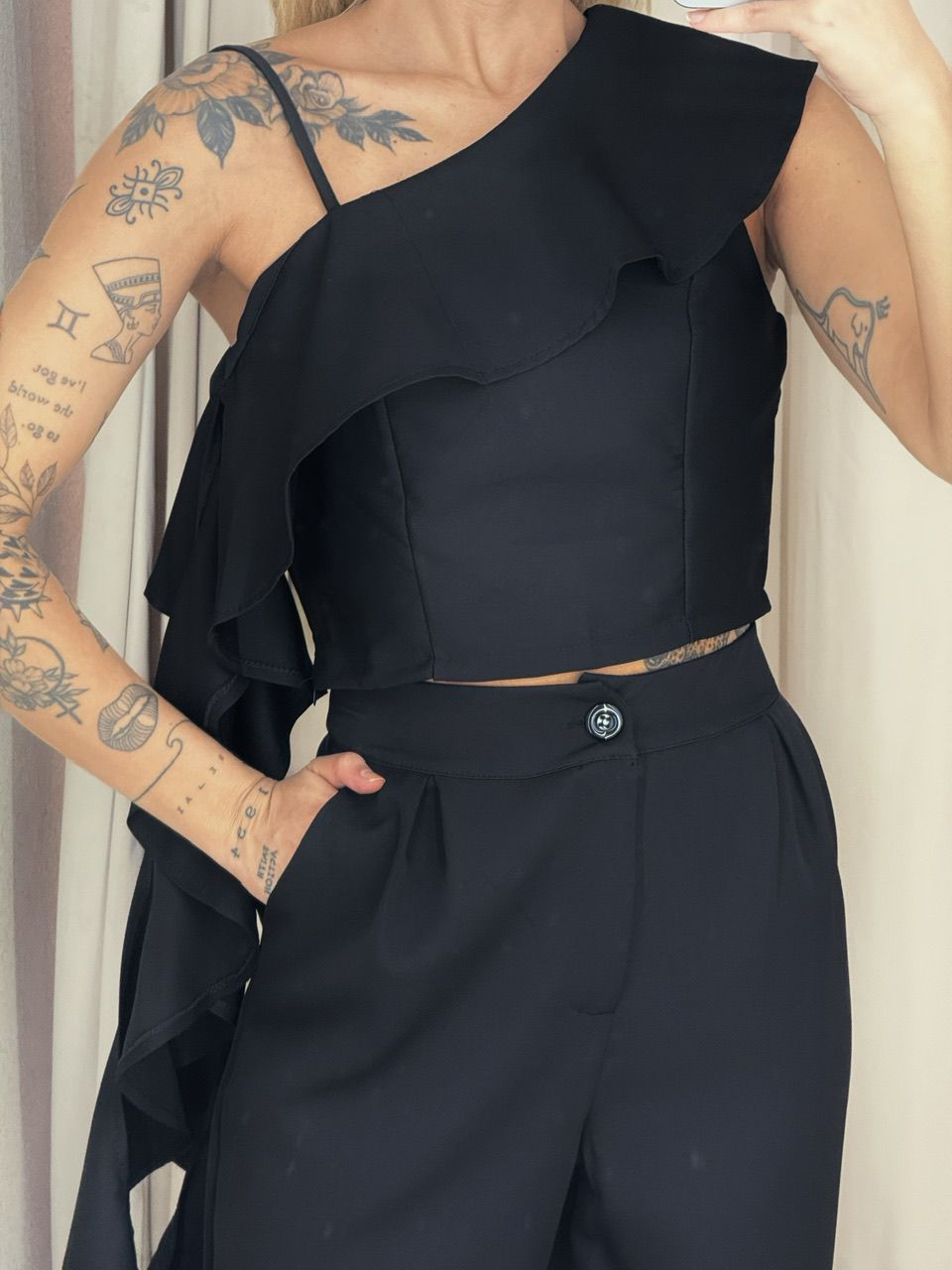 CONJUNTO FABIOLA CALÇA PRETO