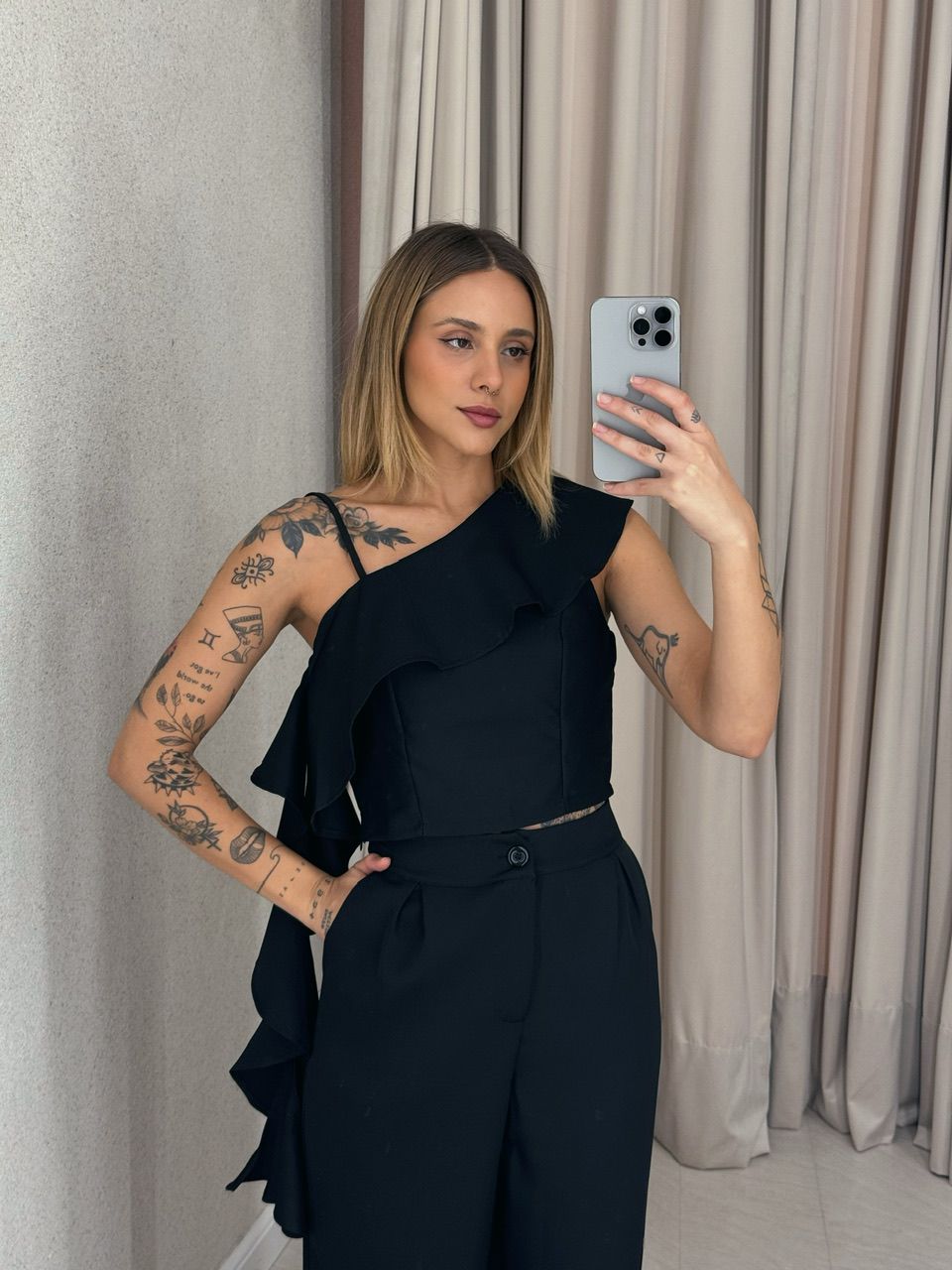 CONJUNTO FABIOLA CALÇA PRETO