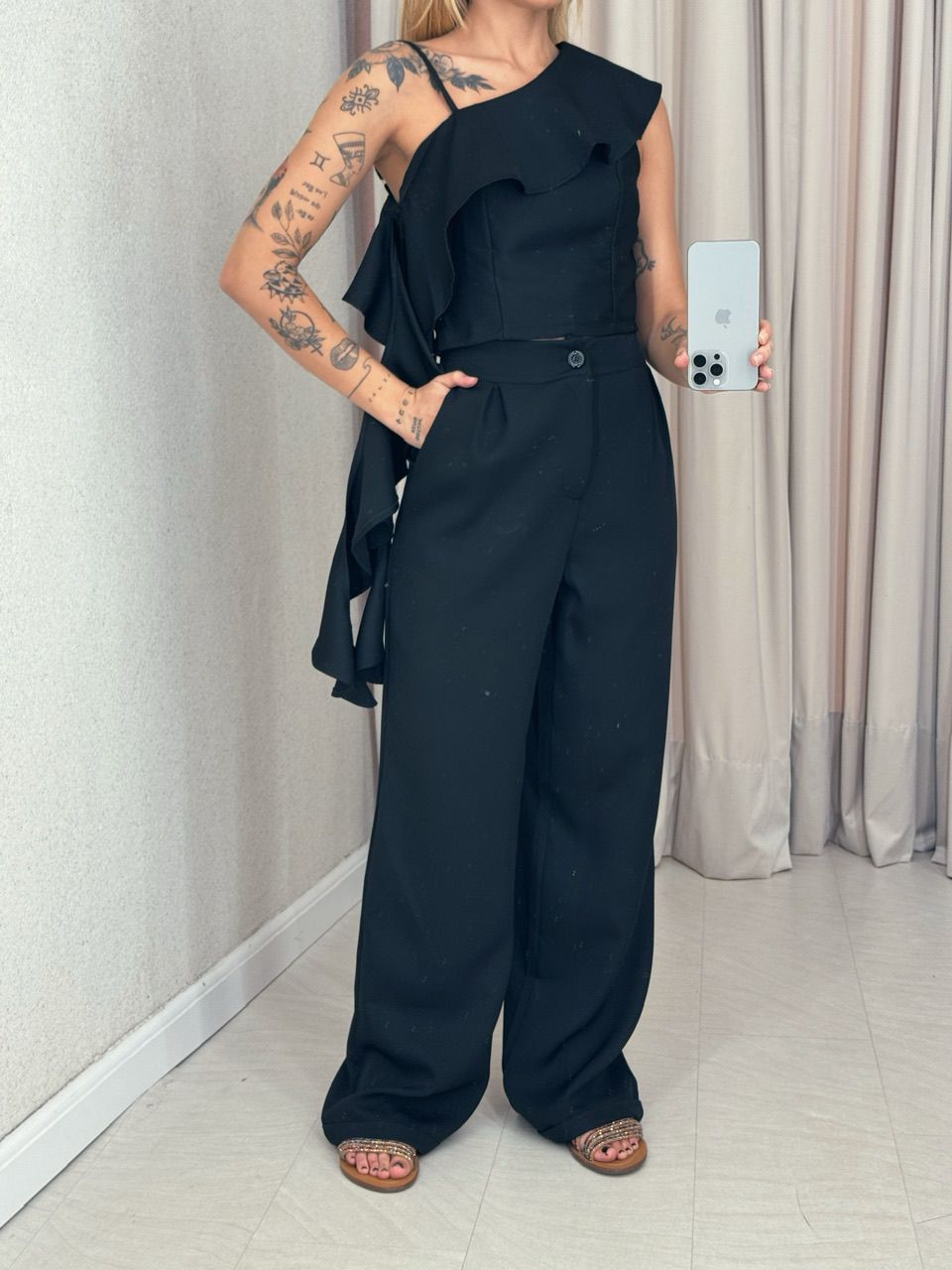 CONJUNTO FABIOLA CALÇA PRETO