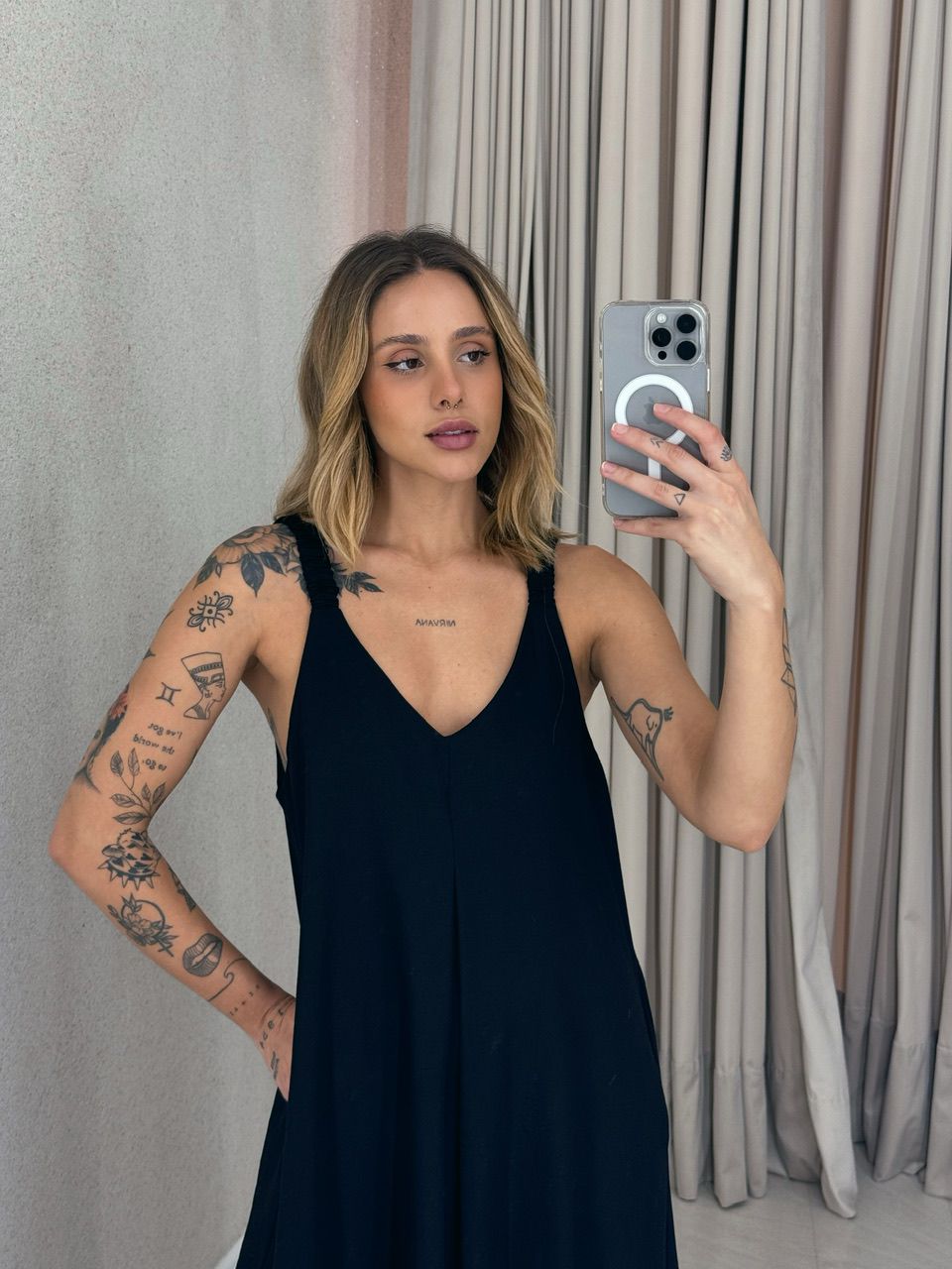 VESTIDO SUZANE 02 ALÇA PRETO