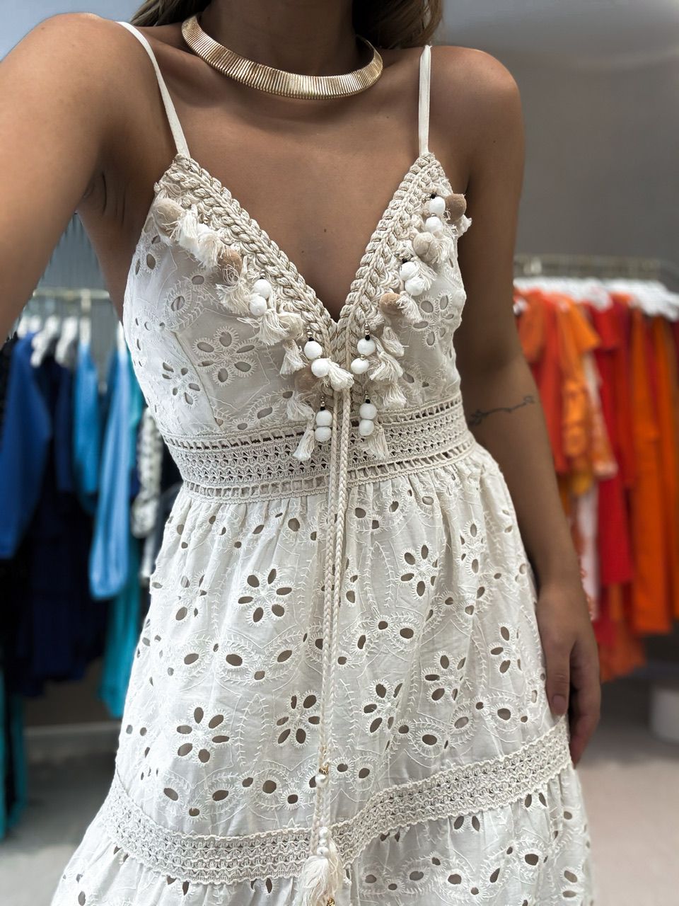 VESTIDO PÉROLA LAISE MARFIM