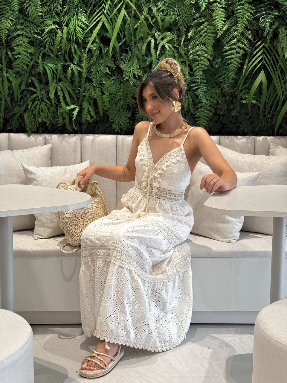 VESTIDO CONCHA LAISE MARFIM