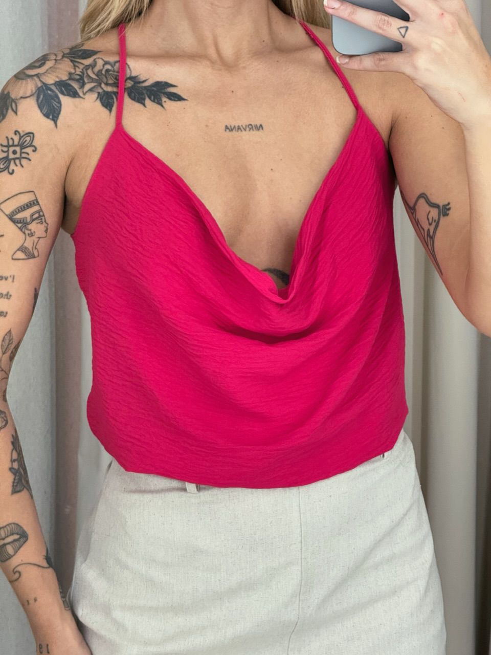 BLUSA PRISCILA ALÇA Pink
