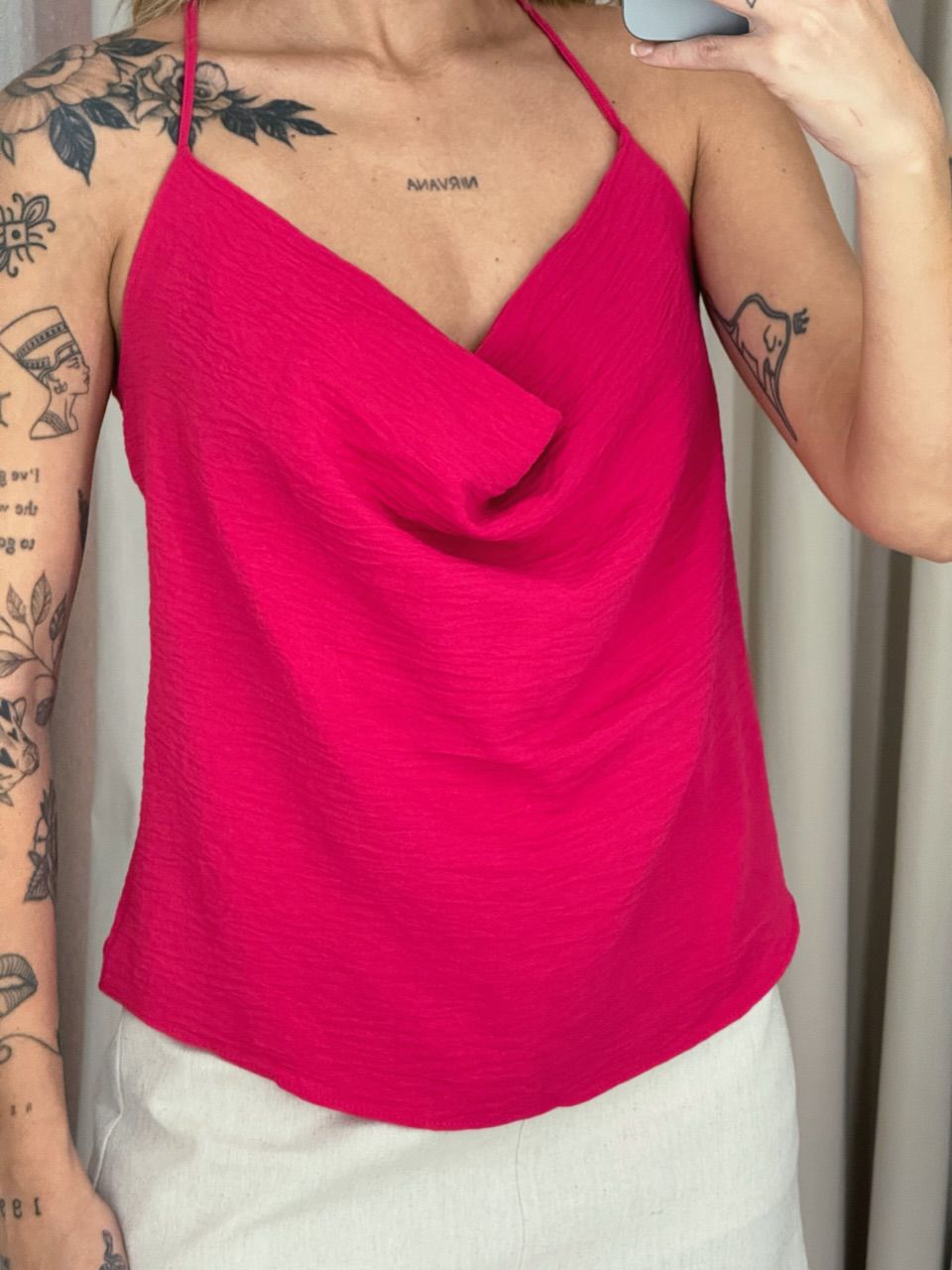 BLUSA PRISCILA ALÇA Pink